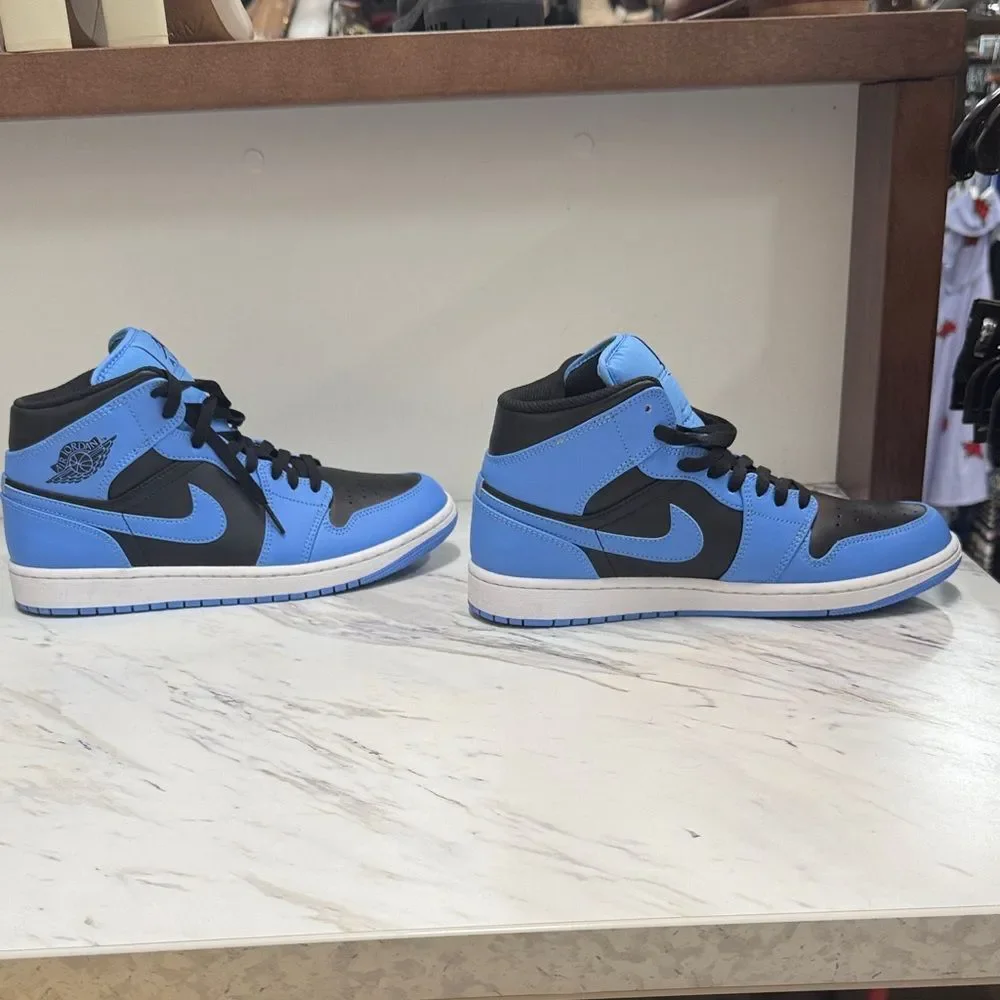 Jordan High-Top Sneakers in Blue and Black